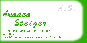 amadea steiger business card